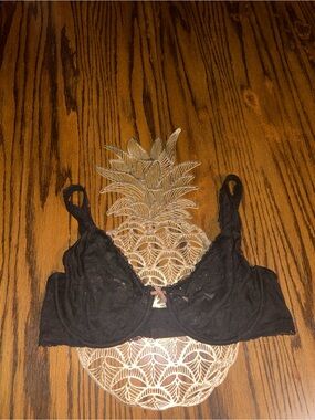 VS Body by Victoria Demi bra with floral mesh lace and 3pc unlined full coverage